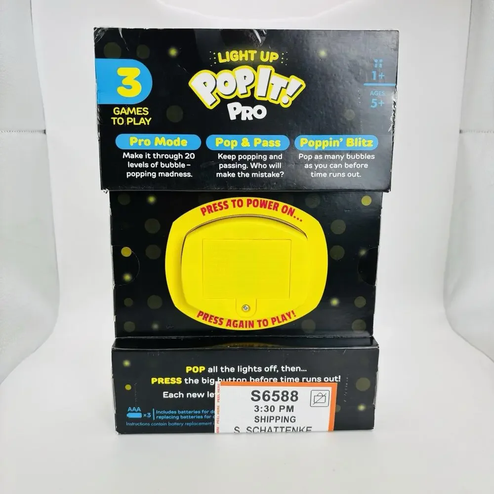 NEW ~ Buffalo Games ~ Pop It! Pro ~ The Light-Up Pattern Popping Game. Cool Game